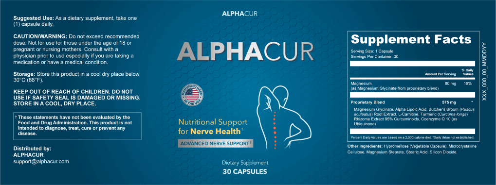 AlphaCur Supplement Fact